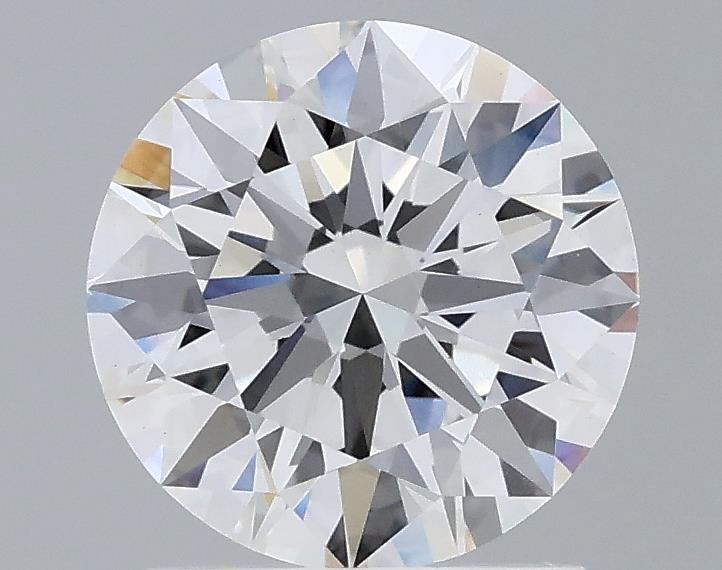 1.58 Carat Round Lab Diamond with  Cut Diamond in 14KT  view 1
