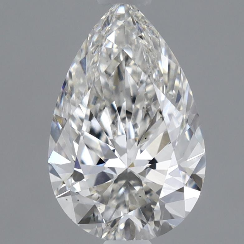 1.0 Carat Pear Lab Diamond with  Cut Diamond in 14KT  view 1
