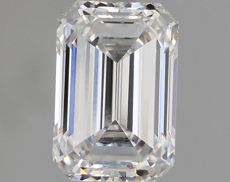 1.82 Carat Emerald Lab Diamond with  Cut Diamond in 14KT  view 1
