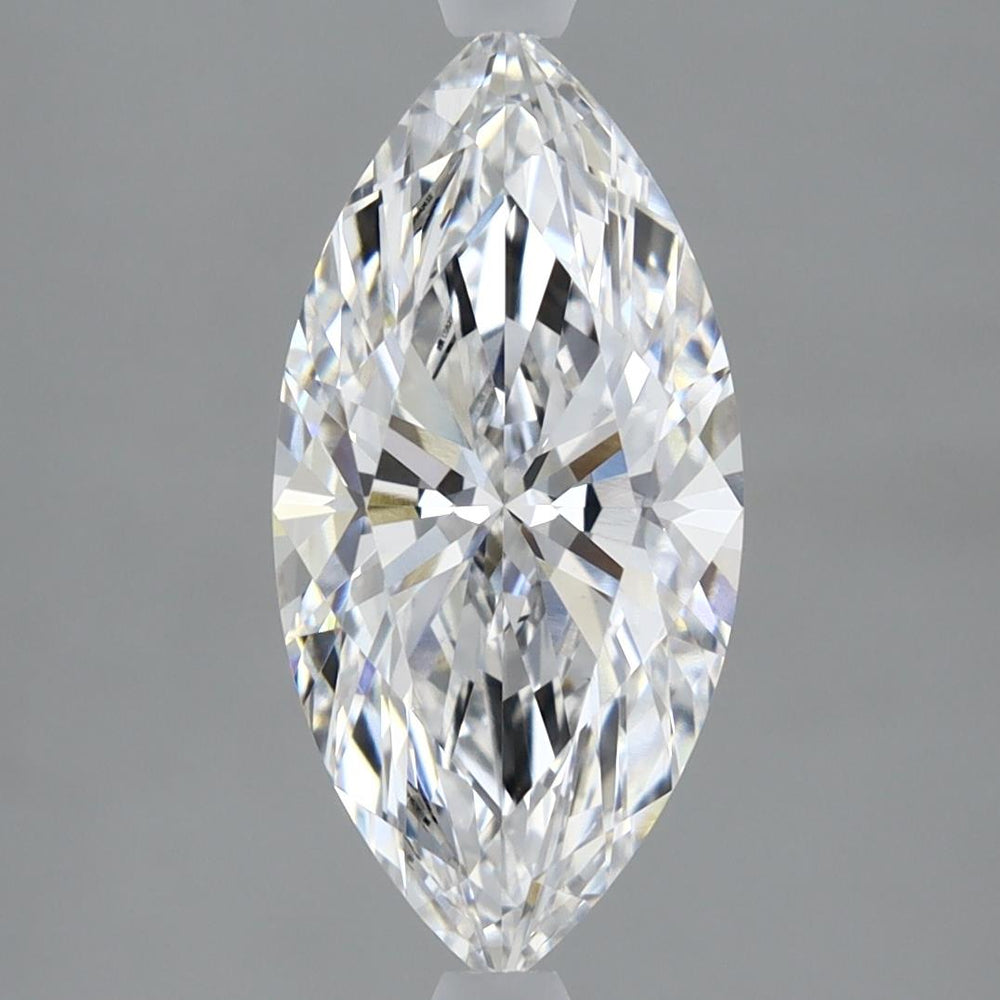 2.4 Carat Marquise Lab Diamond with  Cut Diamond in 14KT  view 1
