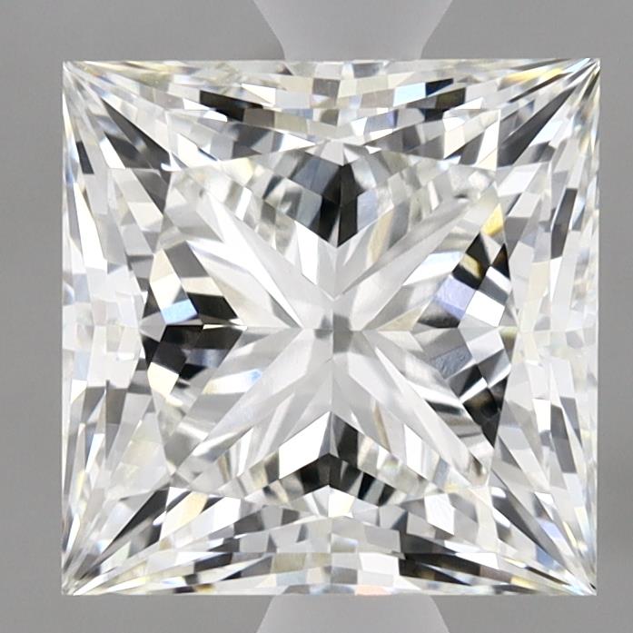 3.06 Carat Princess Lab Diamond with  Cut Diamond in 14KT  view 1
