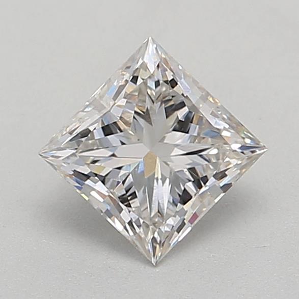 0.72 Carat Princess Lab Diamond with  Cut Diamond in 14KT  view 1
