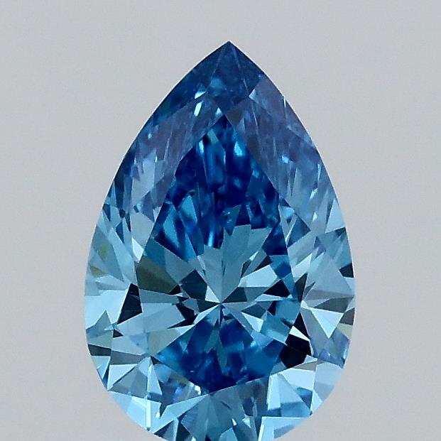 0.77 Carat Pear Lab Diamond with  Cut Diamond in 14KT  view 1
