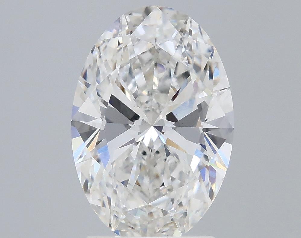 2.22 Carat Oval Lab Diamond with  Cut Diamond in 14KT  view 1
