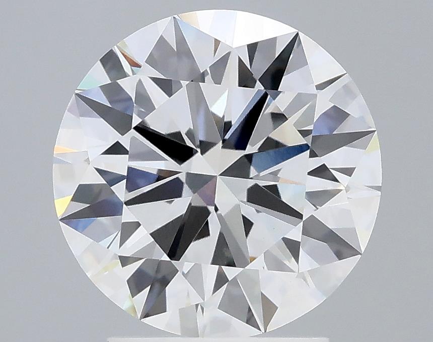 2.61 Carat Round Lab Diamond with  Cut Diamond in 14KT  view 1
