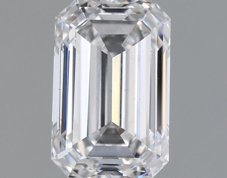 1.56 Carat Emerald Lab Diamond with  Cut Diamond in 14KT  view 1
