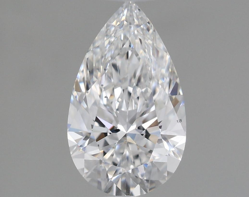 1.01 Carat Pear Lab Diamond with  Cut Diamond in 14KT  view 1
