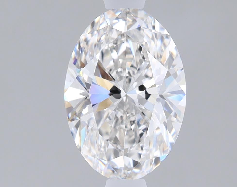 1.02 Carat Oval Lab Diamond with  Cut Diamond in 14KT  view 1

