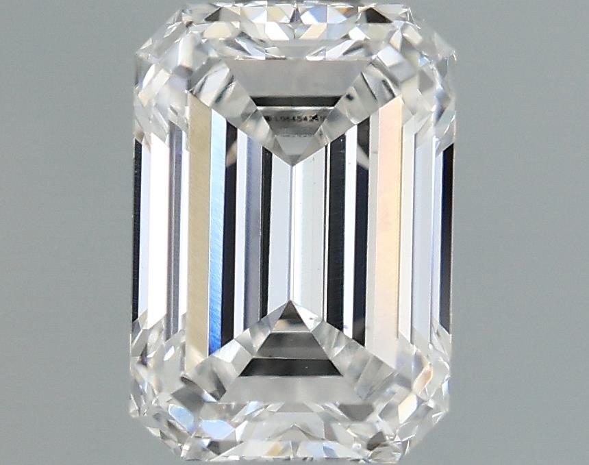 1.42 Carat Emerald Lab Diamond with  Cut Diamond in 14KT  view 1
