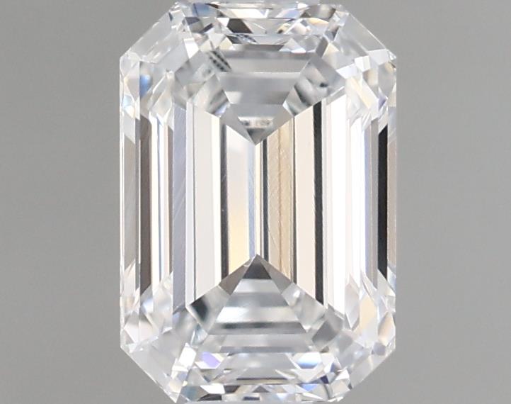 0.77 Carat Emerald Lab Diamond with  Cut Diamond in 14KT  view 1
