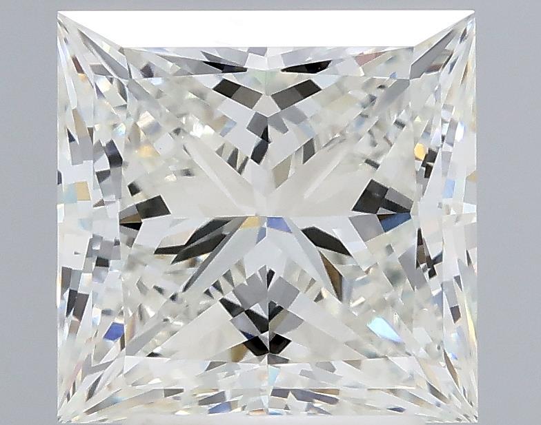 3.28 Carat Princess Lab Diamond with  Cut Diamond in 14KT  view 1
