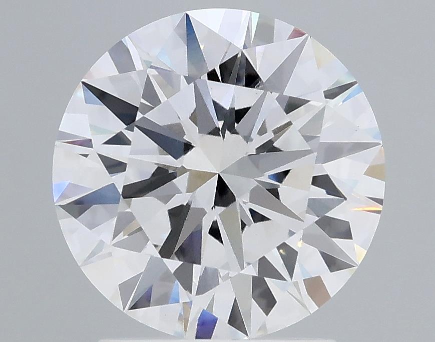 2.2 Carat Round Lab Diamond with  Cut Diamond in 14KT  view 1
