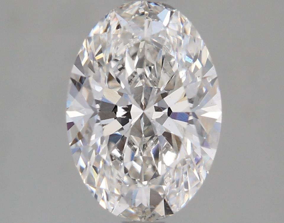 1.88 Carat Oval Lab Diamond with  Cut Diamond in 14KT  view 1
