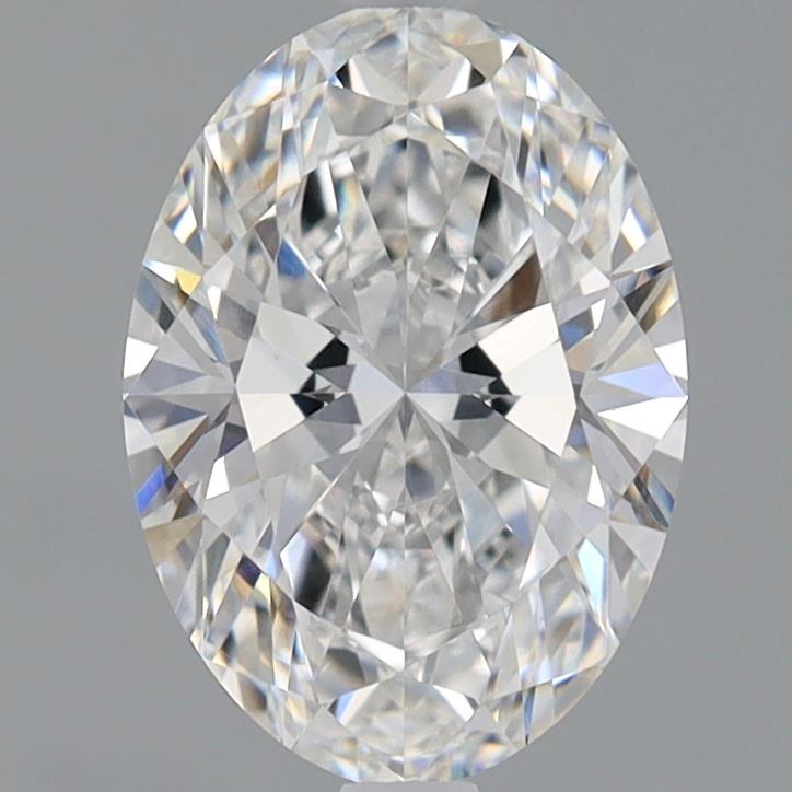 1.47 Carat Oval Lab Diamond with  Cut Diamond in 14KT  view 1
