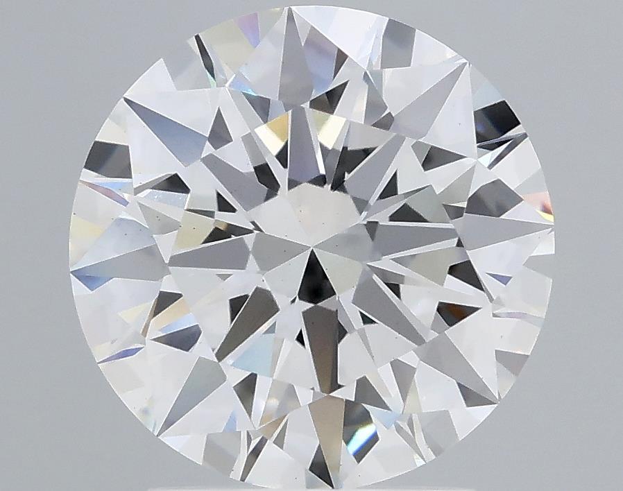 2.6 Carat Round Lab Diamond with  Cut Diamond in 14KT  view 1
