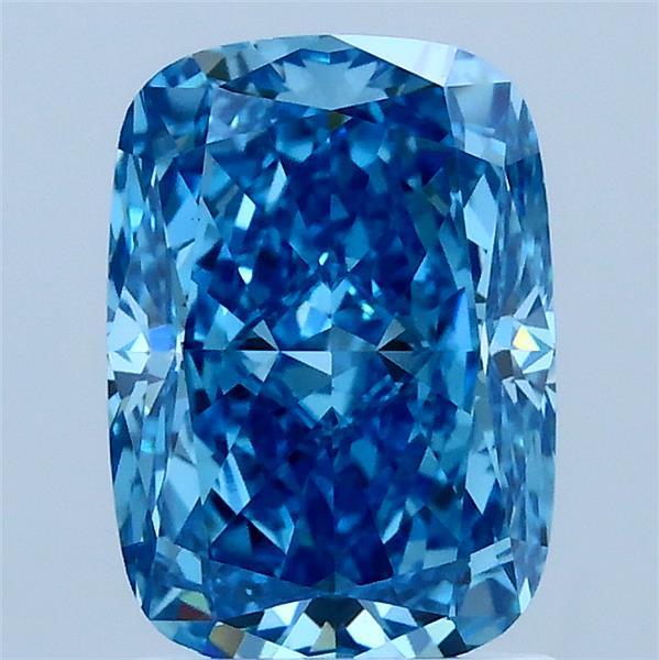 2.01 Carat Cushion Lab Diamond with  Cut Diamond in 14KT  view 1

