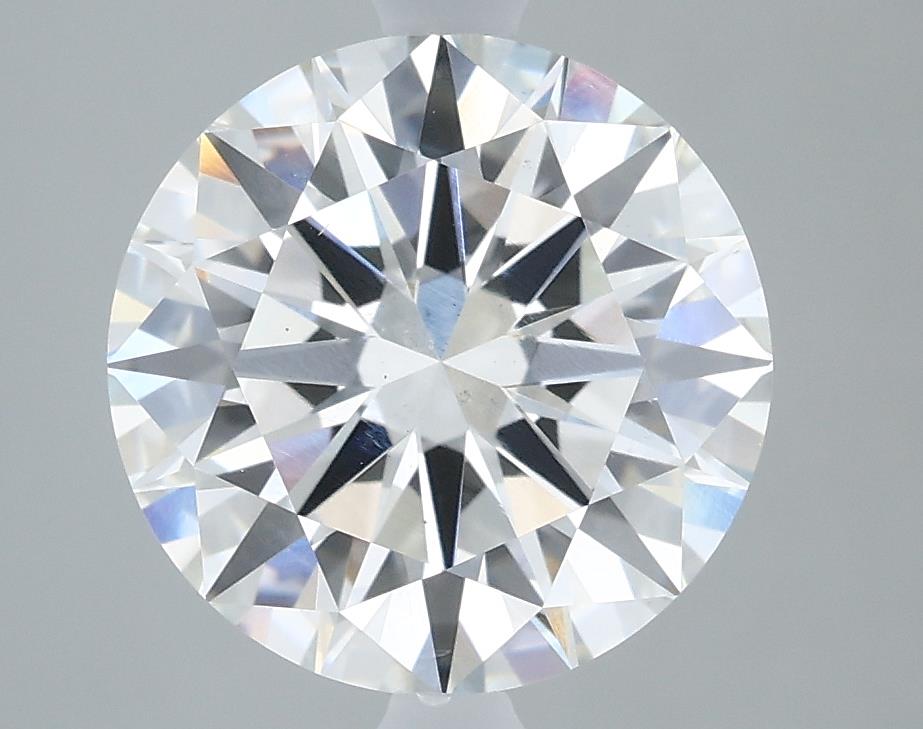 2.73 Carat Round Lab Diamond with  Cut Diamond in 14KT  view 1
