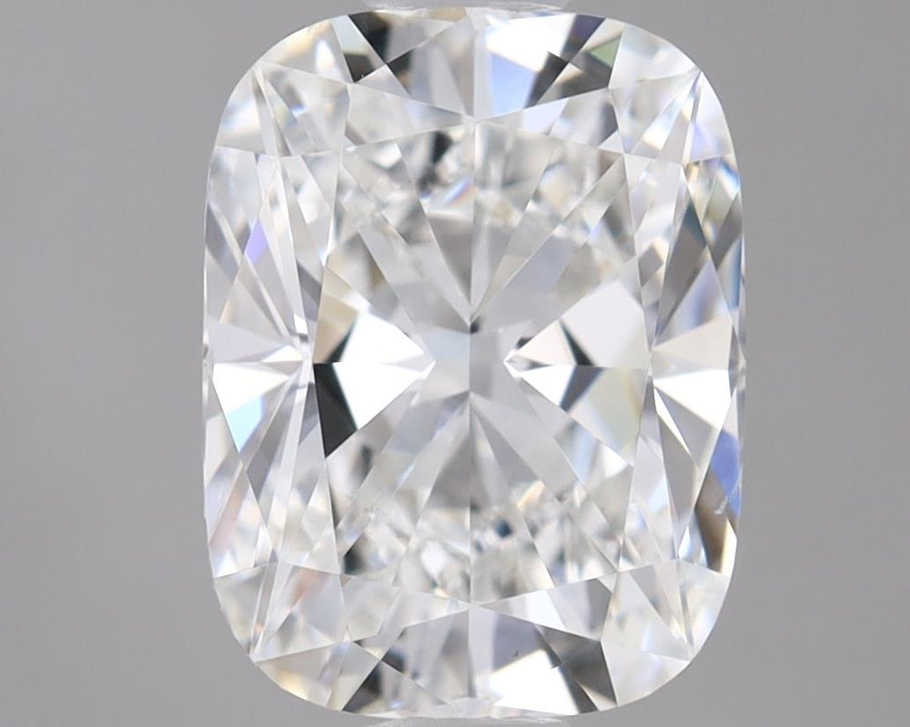 1.51 Carat Cushion Lab Diamond with  Cut Diamond in 14KT  view 1
