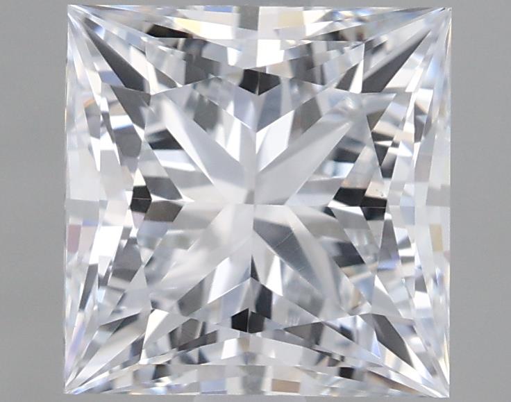 2.0 Carat Princess Lab Diamond with  Cut Diamond in 14KT  view 1

