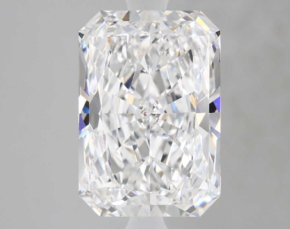 3.07 Carat Radiant Lab Diamond with  Cut Diamond in 14KT  view 1
