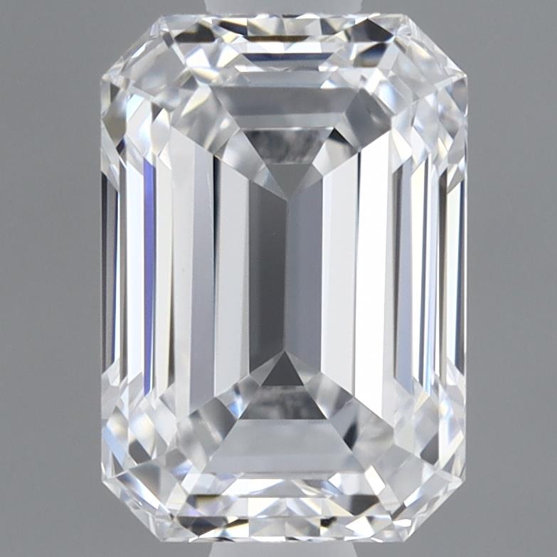 0.98 Carat Emerald Lab Diamond with  Cut Diamond in 14KT  view 1
