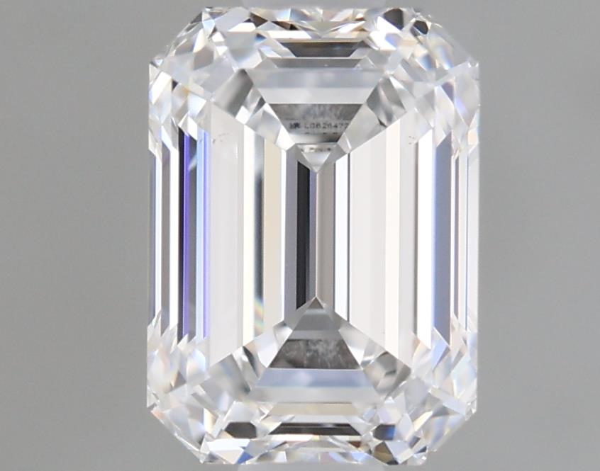 1.06 Carat Emerald Lab Diamond with  Cut Diamond in 14KT  view 1
