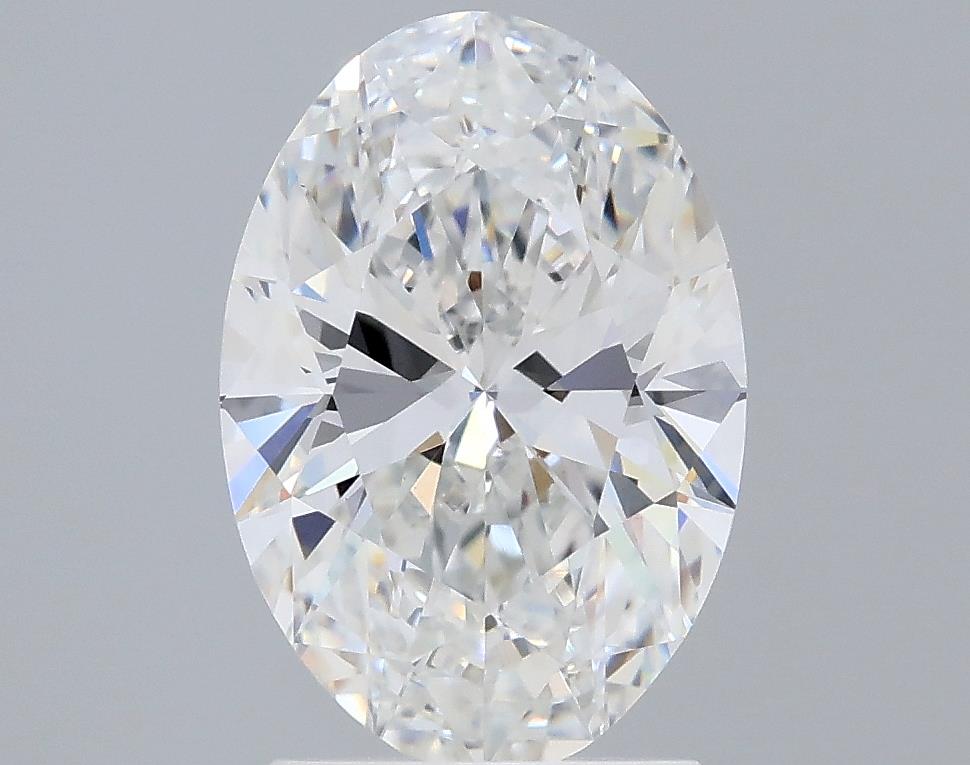 2.08 Carat Oval Lab Diamond with  Cut Diamond in 14KT  view 1
