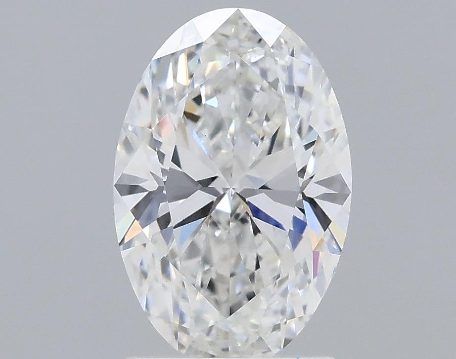1.71 Carat Oval Lab Diamond with  Cut Diamond in 14KT  view 1
