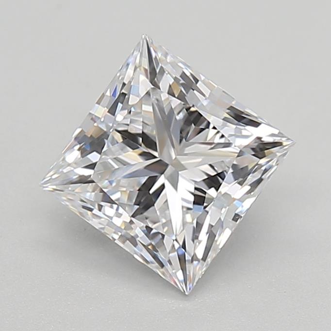 1.0 Carat Princess Lab Diamond with  Cut Diamond in 14KT  view 1
