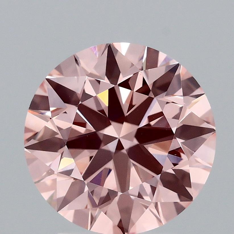 3.0 Carat Round Lab Diamond with  Cut Diamond in 14KT  view 1
