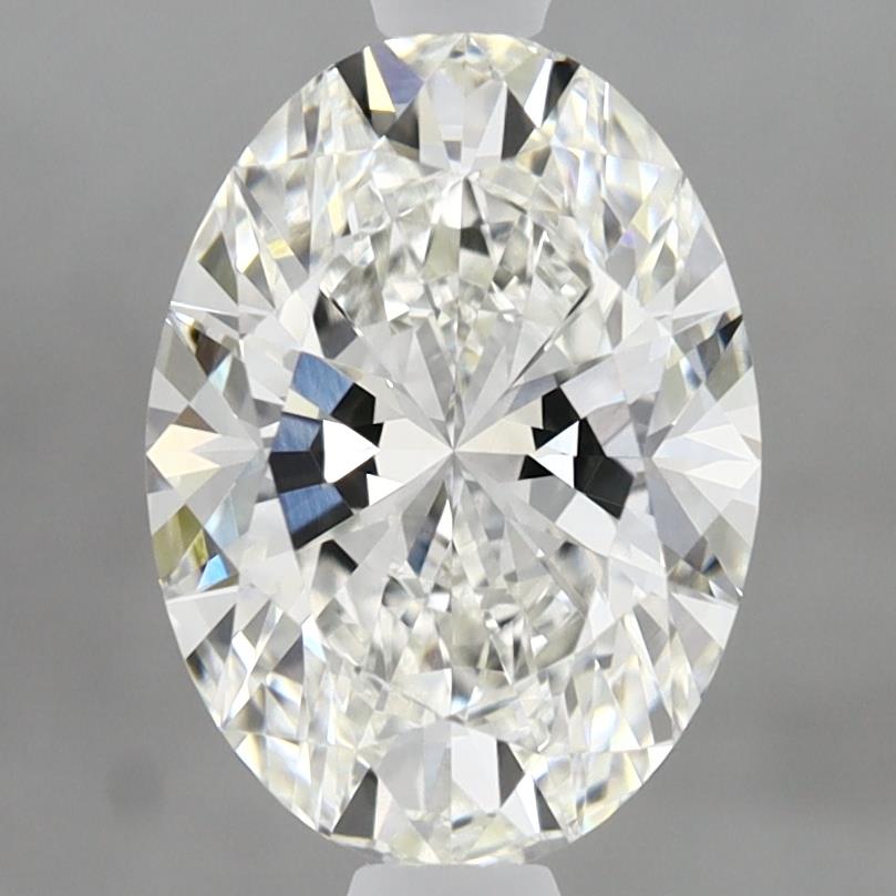 2.0 Carat Oval Lab Diamond with  Cut Diamond in 14KT  view 1
