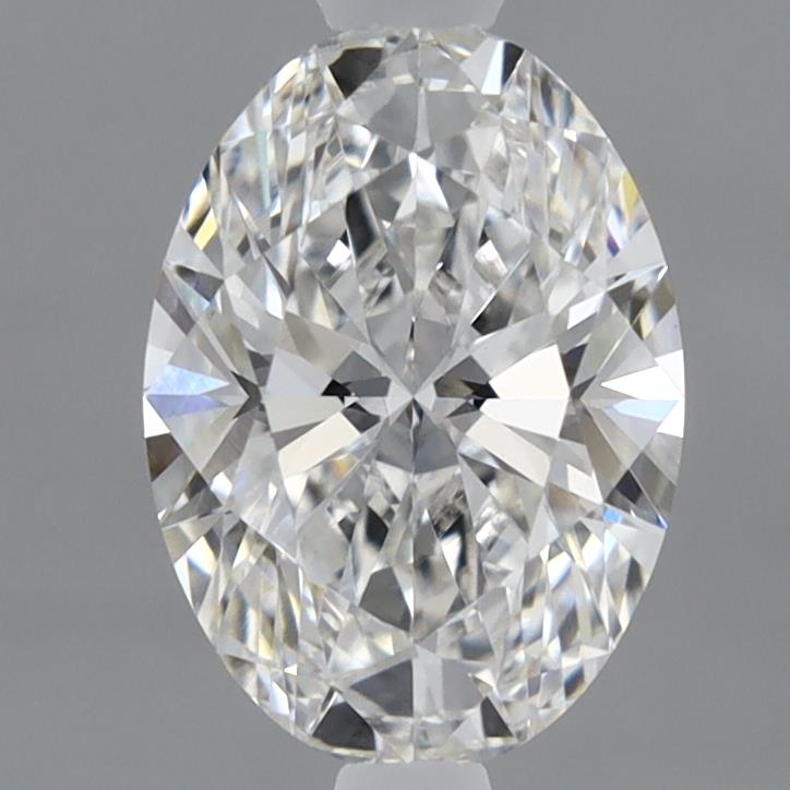 1.41 Carat Oval Lab Diamond with  Cut Diamond in 14KT  view 1
