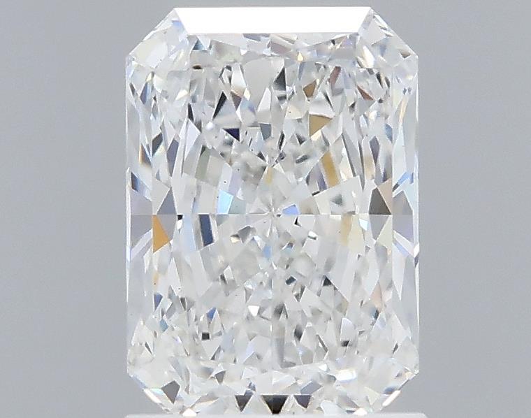 1.58 Carat Radiant Lab Diamond with  Cut Diamond in 14KT  view 1
