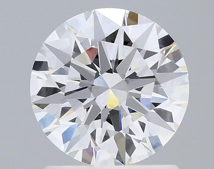 1.52 Carat Round Lab Diamond with  Cut Diamond in 14KT  view 1
