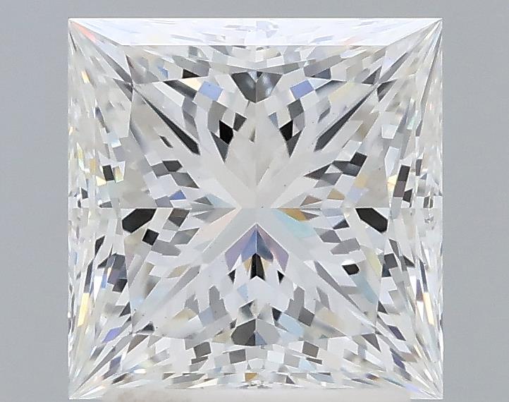 2.29 Carat Princess Lab Diamond with  Cut Diamond in 14KT  view 1
