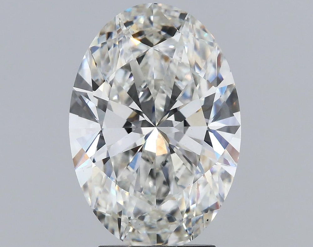 3.3 Carat Oval Lab Diamond with  Cut Diamond in 14KT  view 1

