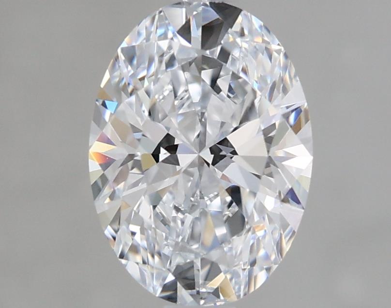 1.44 Carat Oval Lab Diamond with  Cut Diamond in 14KT  view 1
