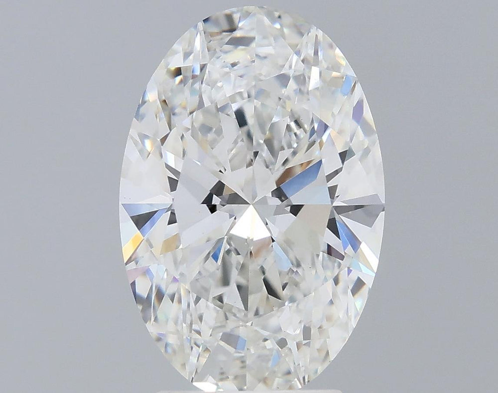 3.3 Carat Oval Lab Diamond with  Cut Diamond in 14KT  view 1
