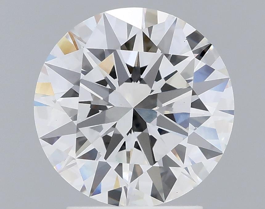 2.53 Carat Round Lab Diamond with  Cut Diamond in 14KT  view 1
