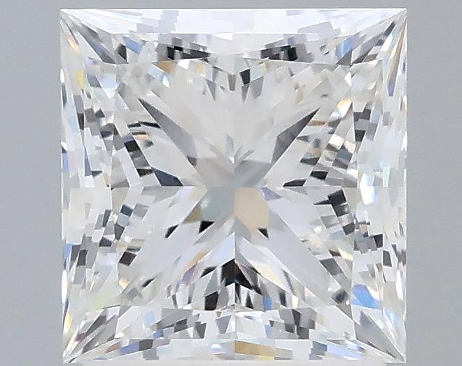 2.01 Carat Princess Lab Diamond with  Cut Diamond in 14KT  view 1
