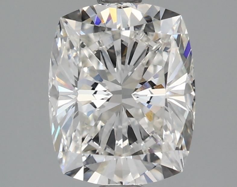 2.07 Carat Cushion Lab Diamond with  Cut Diamond in 14KT  view 1
