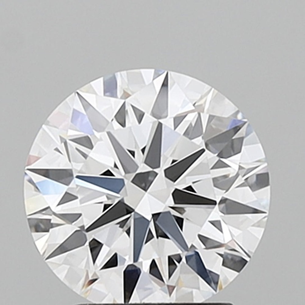 2.25 Carat Round Lab Diamond with  Cut Diamond in 14KT  view 1
