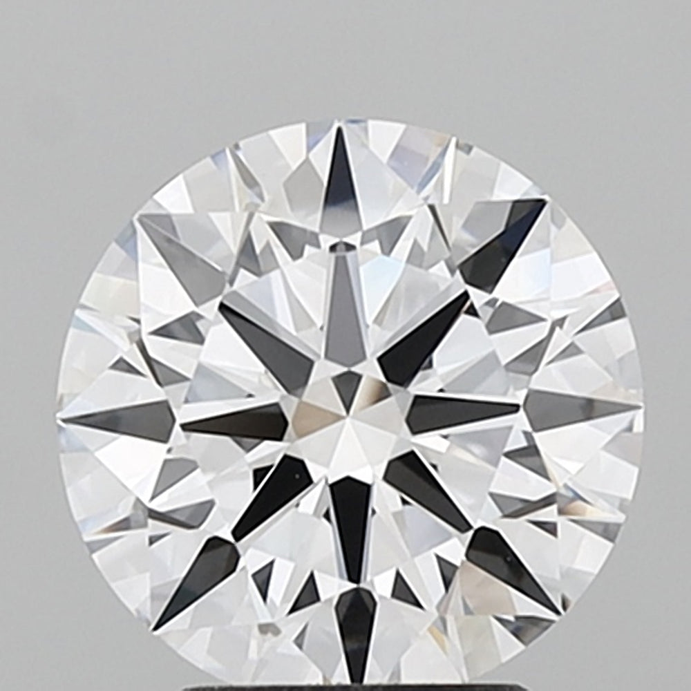 3.02 Carat Round Lab Diamond with  Cut Diamond in 14KT  view 1
