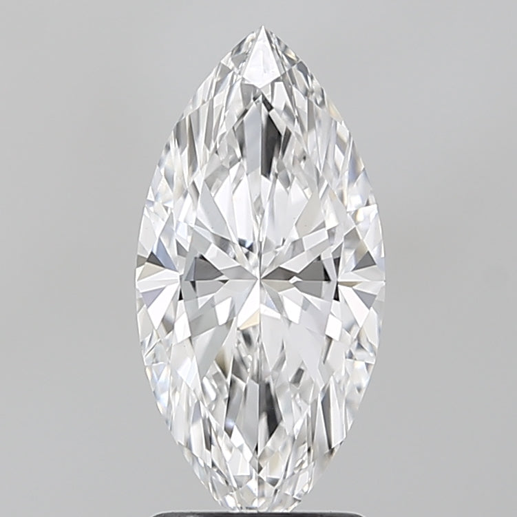 1.88 Carat Marquise Lab Diamond with  Cut Diamond in 14KT  view 1
