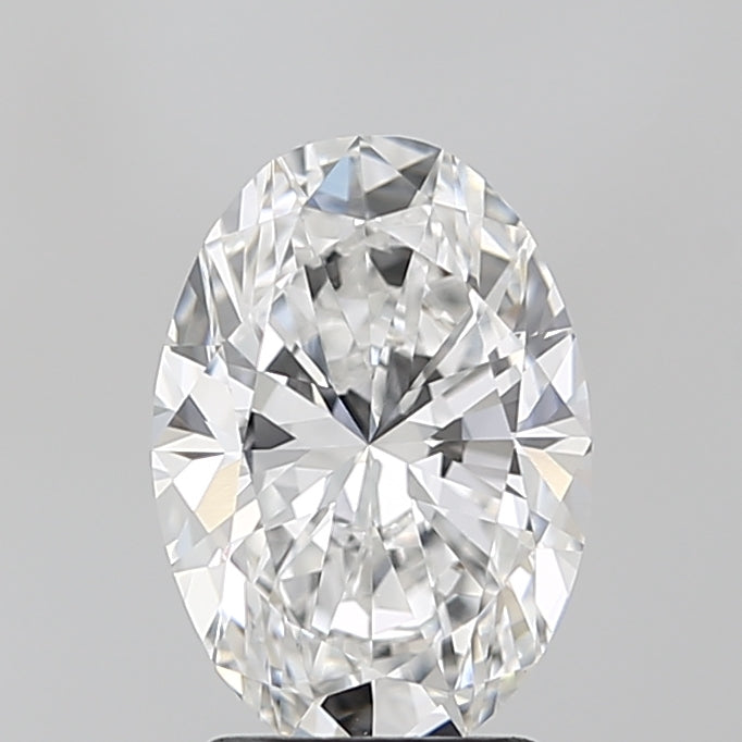 2.09 Carat Oval Lab Diamond with  Cut Diamond in 14KT  view 1
