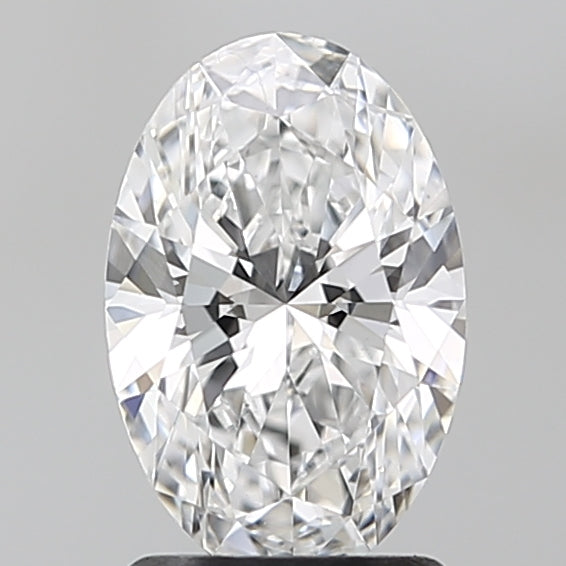 1.57 Carat Oval Lab Diamond with  Cut Diamond in 14KT  view 1
