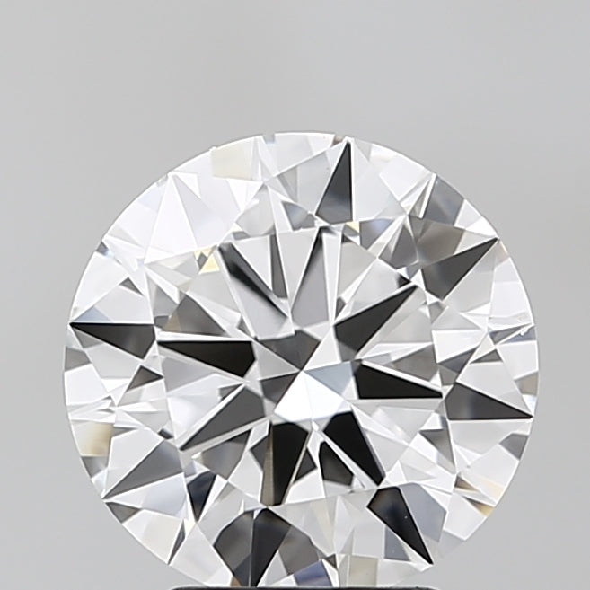 3.0 Carat Round Lab Diamond with  Cut Diamond in 14KT  view 1
