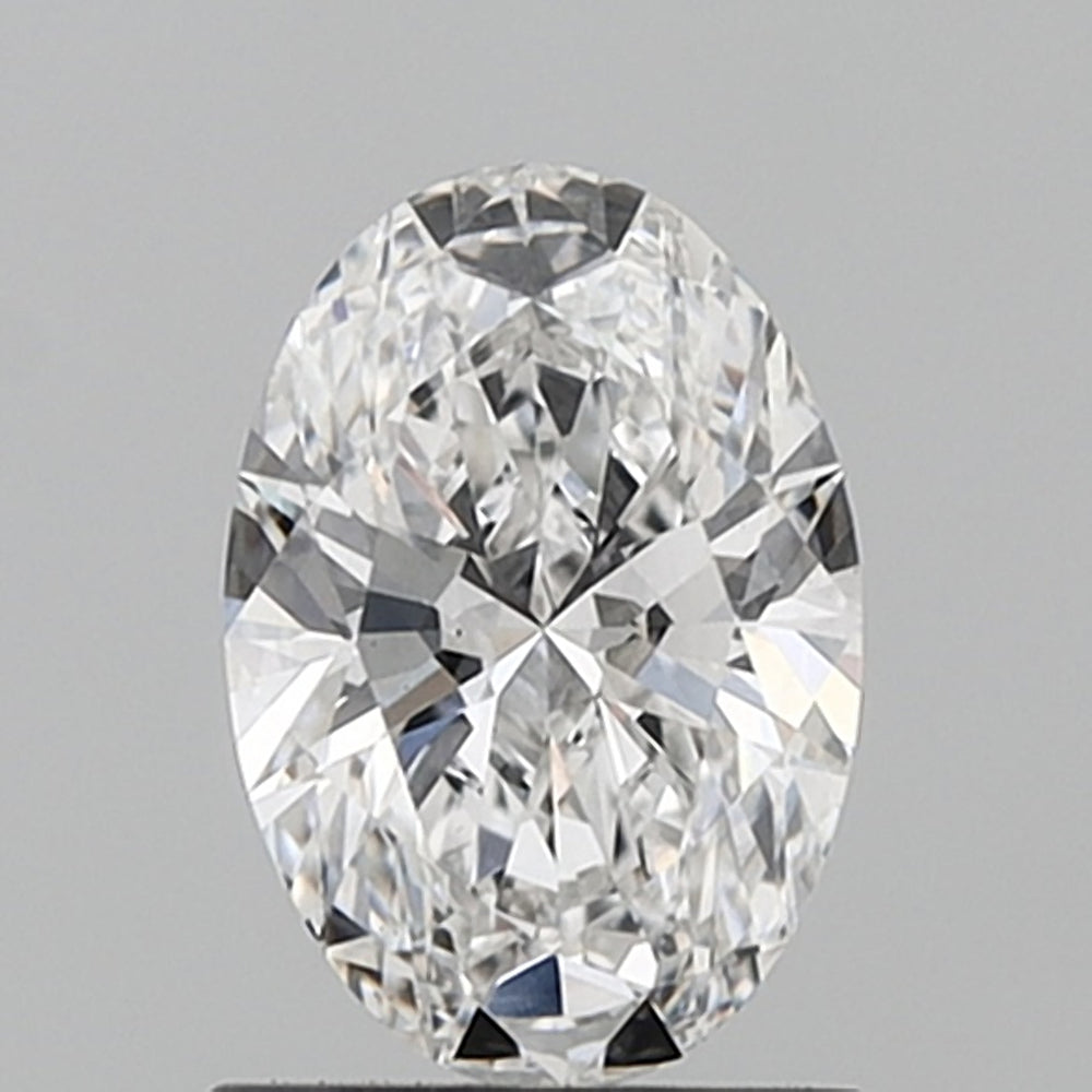 1.06 Carat Oval Lab Diamond with  Cut Diamond in 14KT  view 1

