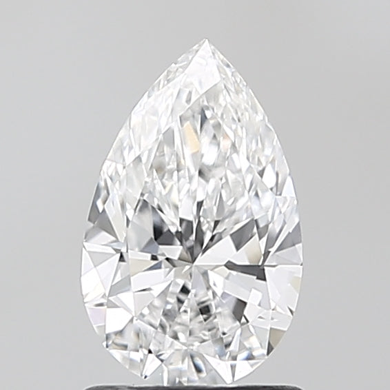 1.03 Carat Pear Lab Diamond with  Cut Diamond in 14KT  view 1
