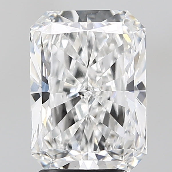 3.0 Carat Radiant Lab Diamond with  Cut Diamond in 14KT  view 1
